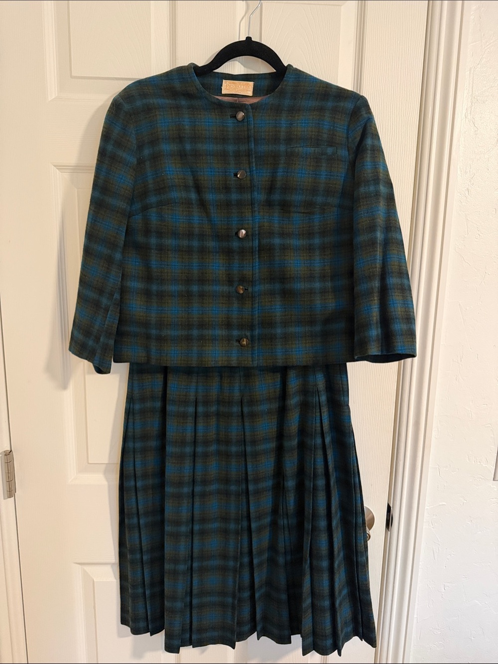 Vintage Pendleton Plaid Suit Set